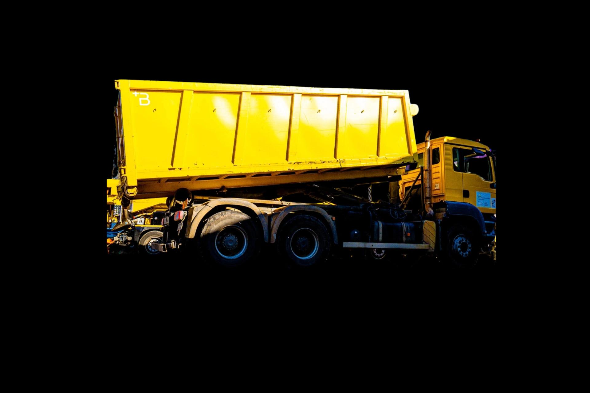 Camion benne de la flotte de Toussaint Assainissement